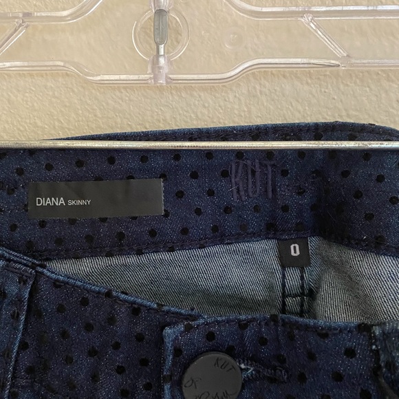 ⬇️FLASH SALE⬇️ Kut from the Kloth Diana Indigo/Black Size 0 Skinny Jeans NWT - Picture 2 of 6